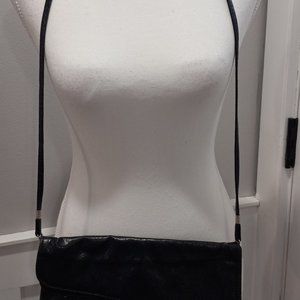 Vintage Pacific Connections Women Black Shoulder Cross Body Bag Purse
